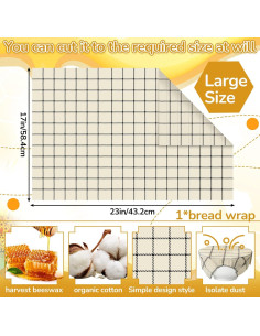 Envoltura Reutilizable de Cera de Abeja Mindsoft 43x58 cm Clásica 2