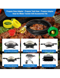 Adaptador de Manguera de Propano 6FT Sekvira para Weber Q 2