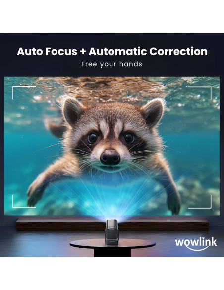 Proyector Mini Portátil Wowlink W206 1080P WiFi 6 Bluetooth 5.4