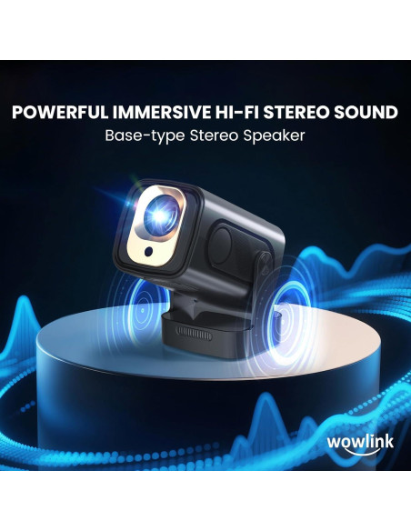 Proyector Mini Portátil Wowlink W206 1080P WiFi 6 Bluetooth 5.4