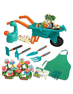 Conjunto de Jardinería para Niños Qtioucp 16 Piezas Verde