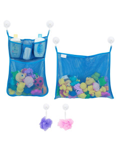 Organizador de Juguetes de Baño Comfylife - 2 Piezas Azul