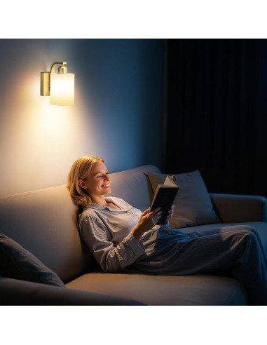 Juego de Apliques de Pared Inalámbricos iThird 6000mAh Dorados