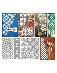 Troqueles de Corte MAYJOYDIY Marco de Fondo 130x110mm 2pcs