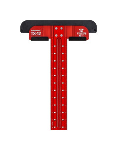 Escuadra T Woodpeckers 30.48 cm con Guías de Marcado y Soporte