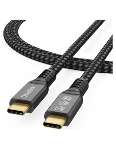 Cable USB C 3.2 DteeDck 0.91m 4K@60Hz 20Gbps 100W Carga Rápida