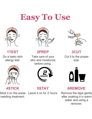 Cinta Facial Antiarrugas Quilax 5m con Tijeras - Beige