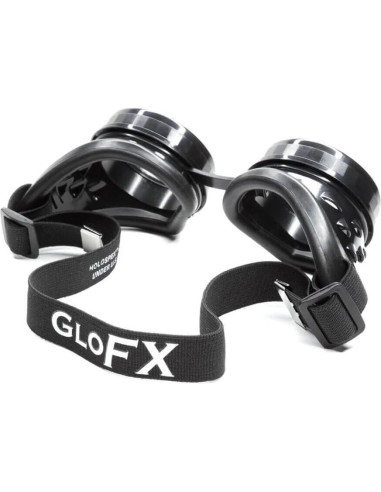 Gafas de Difracción GloFX Corazón Negro - Efecto 3D para Rave
