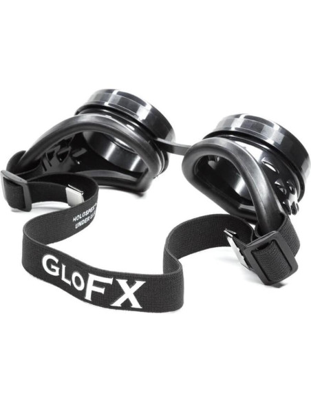 Gafas de Difracción GloFX Corazón Negro - Efecto 3D para Rave