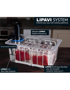 Sistema Sous Vide LIPAVI NXC15-UNIR con Contenedor y Rack 2