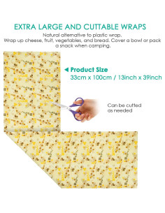 Envoltura de Cera de Abeja Ecológica 33x100 cm SOFTMED 2