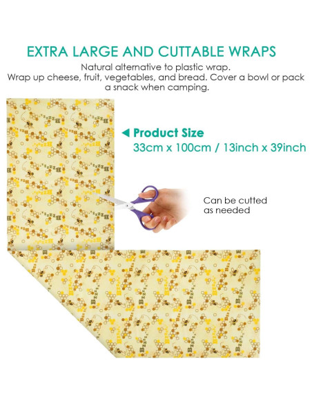 Envoltura de Cera de Abeja Ecológica 33x100 cm SOFTMED