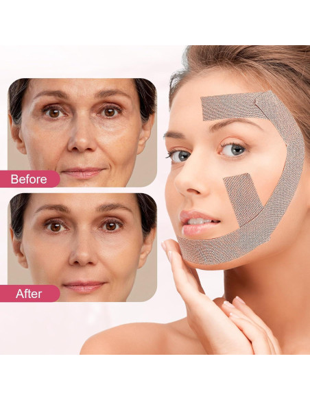 Cinta Facial Antiarrugas Quilax 5m con Tijeras - Beige