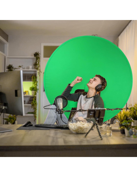 Fondo de Pantalla Verde y Azul Portátil Heorryn 150cm