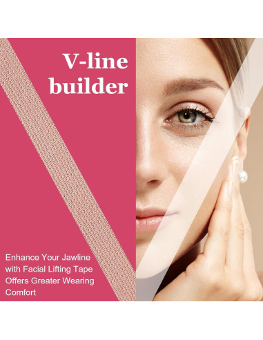 Cinta Facial Antiarrugas Quilax 5m con Tijeras - Beige