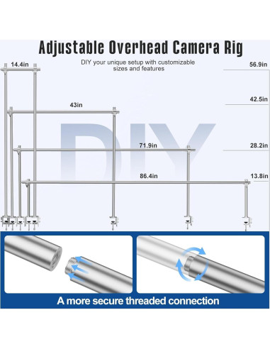 Soporte de Cámara Superior EMART Ajustable 11kg Aluminio