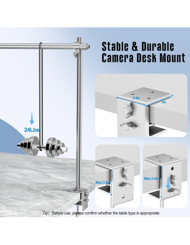 Soporte de Cámara Superior EMART Ajustable 11kg Aluminio