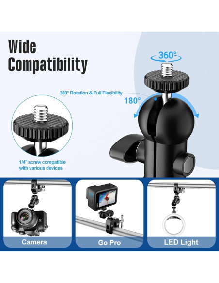 Soporte de Cámara Superior EMART Ajustable 11kg Aluminio