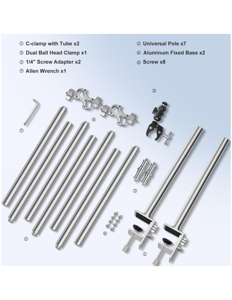 Soporte de Cámara Superior EMART Ajustable 11kg Aluminio