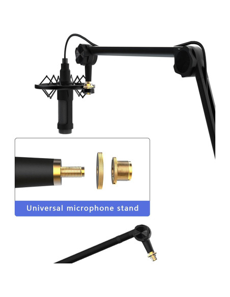 Soporte de Micrófono Boom Arm TOPINCN Ajustable 1.86 kg Soporte de Micrófono Boom Arm TOPINCN Ajustable 1.86 kg
