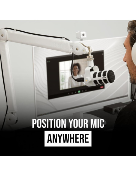 Brazo de Estudio Rode PSA1+ Blanco con Cable XLR 3.05m Brazo de Estudio Rode PSA1+ Blanco con Cable XLR 3.05m