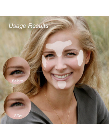 Parches Faciales de Silicona Ideal Swan 16PCS para Arrugas