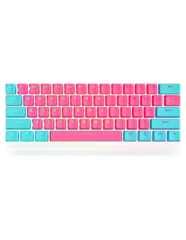 Juego de Teclas PBT Retroiluminadas Guffercty kred 61 Teclas