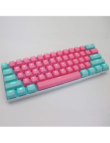 Juego de Teclas PBT Retroiluminadas Guffercty kred 61 Teclas