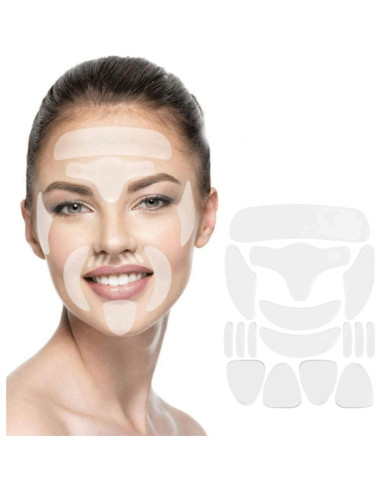 Parches Faciales de Silicona Ideal Swan 16PCS para Arrugas