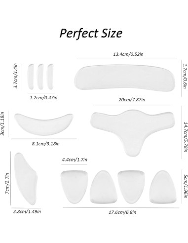 Parches Faciales de Silicona Ideal Swan 16PCS para Arrugas