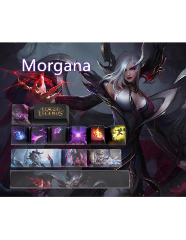 Conjunto de Teclas PBT para Teclados Mecánicos MX Morgana 12 Piezas