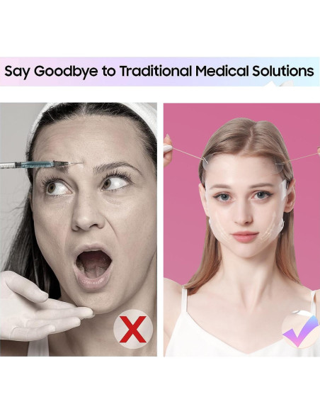 Cinta de levantamiento facial Habodd 60 parches transparentes