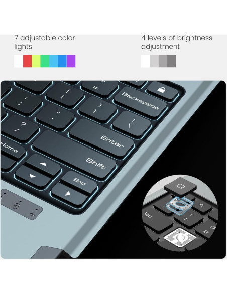 Funda de Teclado Retroiluminado Nillkin para iPad Air 13" y Pro 12.9"