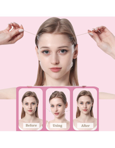 Cinta de levantamiento facial Habodd 60 parches transparentes