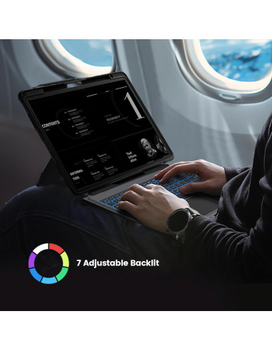 Funda de Teclado Retroiluminado Nillkin para iPad Air 13" y Pro 12.9"