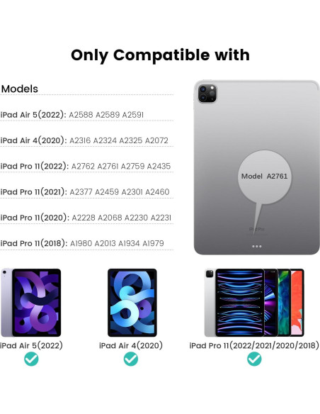 Funda de Teclado Retroiluminado Nillkin para iPad Air 13" y Pro 12.9"