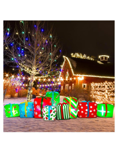 Caja de Regalo Inflable Gigante Navidad Sosation 2.59 kg 2.74 m