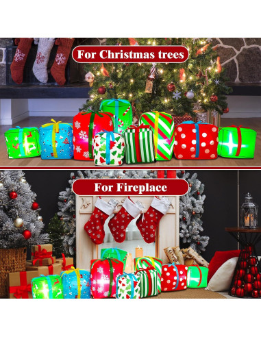 Caja de Regalo Inflable Gigante Navidad Sosation 2.59 kg 2.74 m