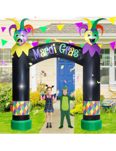 Arco Inflable de 3M VIKIMORA con Luces LED - Decoración Mardi Gras 2