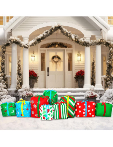 Caja de Regalo Inflable Gigante Navidad Sosation 2.59 kg 2.74 m