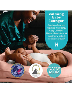 Cojín Calmante 3-en-1 Homedics Coral para Bebés 2