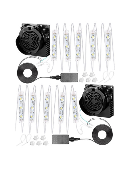 Juego de Ventiladores Inflables Wettal 12V 1.2A con Luces LED Juego de Ventiladores Inflables Wettal 12V 1.2A con Luces LED