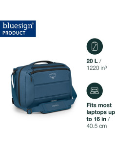 Bolsa de Abordo Osprey Ozone 20L Negra para Laptop 16" 2