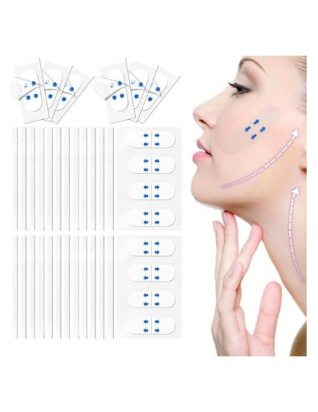 Cinta Lifting Facial Invisible Thyrhntr 240PCS Antiarrugas