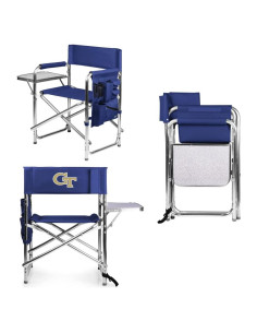 Silla Deportiva NCAA Picnic Time Georgia Tech con Mesa Lateral