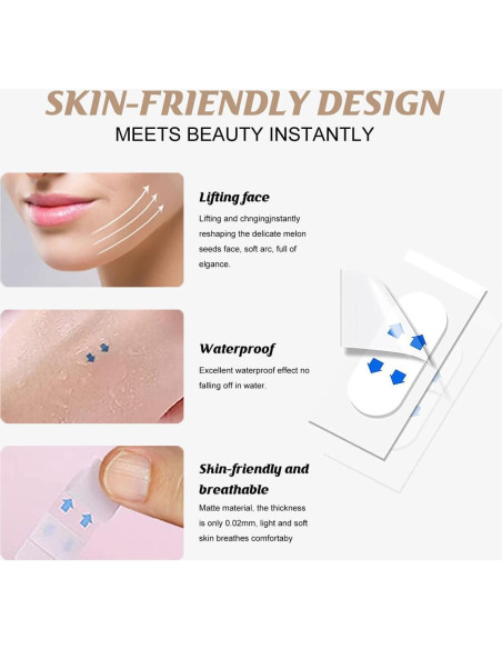 Cinta Lifting Facial Invisible Thyrhntr 240PCS Antiarrugas