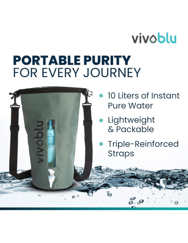 Mochila de Hidratación Vivoblu 10L con Filtro Core Family