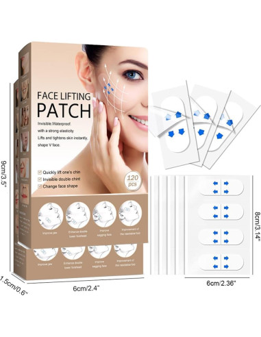 Cinta Lifting Facial Invisible Thyrhntr 240PCS Antiarrugas