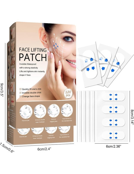 Cinta Lifting Facial Invisible Thyrhntr 240PCS Antiarrugas