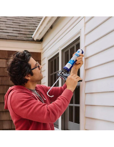 Sellador de Silicona Multiusos GE 295 ml Transparente 100% Impermeable